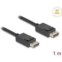 DeLOCK Coaxial DisplayPort cable 16K 60 Hz 80 Gbps 1 m