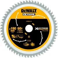 DeWalt cirkelzaagblad 190x30x1.65mm 60T