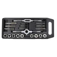 AW Tools - Set van schroefdraadgaten, staal (verpakking van 20 stuks) AW3134 (universele maat) (zilver)