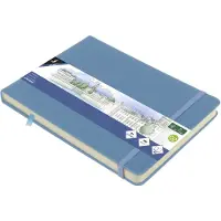Kangaro schetsboek - A5 landscape - sky blue - met elastiek en lint