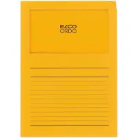 Elco Ordo Cassico L-map met venster A4 100 stuks 220 x 310 mm goudgeel