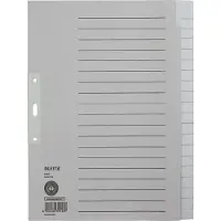 Leitz Blanco Tabbladen A4+ Grijs 20 tabs Karton 3 Gaten 1220