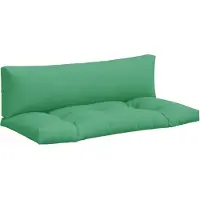 vidaXL Palletkussens 2 st stof groen