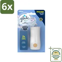 Glade - Houder Touch & Fresh - Pure Clean Linen - 10 ml - Voordeelverpakking - 6 stuks - - Touch & Fresh