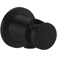 Hansgrohe One - Muuraansluitbocht met houder, mat zwart 48780670