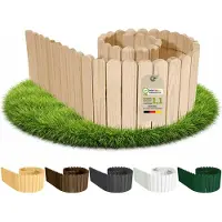 Pemicont palissade hout - zonder grondpennen - 200 x 20 cm - onbehandeld - grenen - ingraven of bekleden