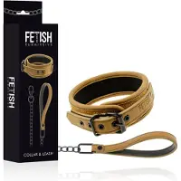 Fetish Submissive ORIGIN | Origin Collar With Leash | BDSM | Fetish | Bondage