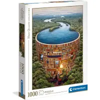 Clementoni - Puzzel - 1000 Stukjes - Bibliodame - Puzzel Voor Volwassenen - High Quality Collection