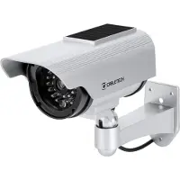 Cabletech Dummy Camera - Met Led Indicatie - Op Zonneenergie en Batterijen - DK-12 - Wit