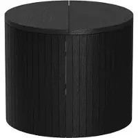 Vicco Tavilo Salontafel – 38 x 38 cm Eiken/zwart