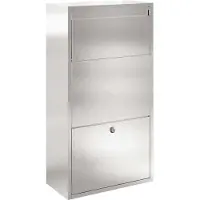 vidaXL Pakket Inwerpkoker Zilver 44 x 22 x 82 cm Roestvrij staal