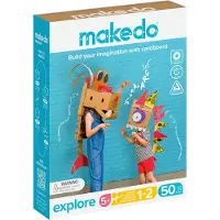 Makedo Gereedschap voor Karton - Ontdek - 50 Onderdelen - - OneSize - Gereedschap