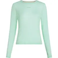 Icebreaker - Women's Merino75 CoolLiteFeatherlight L/S Crewe - Longsleeve S, turkoois/groen