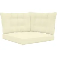 vidaXL Buitenbankkussen Polyester Crème 80 x 43 x 10 cm