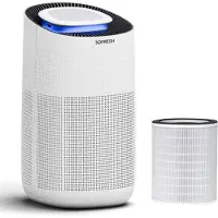 Sofresh luchtreiniger met app - 80 m² - Automatische stand + 6-in-1 filtersysteem - Luchtkwaliteitsindicator - Ionisator - UV - Luchtfilter - Air purifier met HEPA-filter