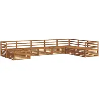 vidaXL Buiten bank set 8 st Naturel Massief Acacia Hout