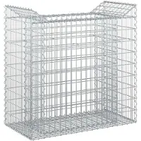 vidaXL Gabion verhoogd bed 50 x 100 x 100 cm Gegalvaniseerd staal