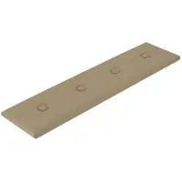 vidaXL Wand Hoofdbord 12 st Cappuccino Kunstleer