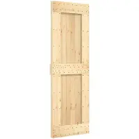 Syfax Schuifdeur NARVIK Naturel en Zwart 70 x 210 cm (213,5 cm)