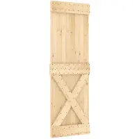 Syfax Schuifdeur NARVIK Naturel en Zwart 70 x 210 cm (213,5 cm)