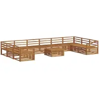 vidaXL Sofa-Sets 11 pcs Naturel Massief Acacia Hout