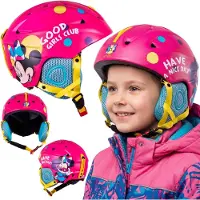 Sarcia.eu Minnie Mouse Veilige skihelm, SNOWBOARD voor meisjes IN-MOLD, met ventilatie, verstelbaar 55-58 cm