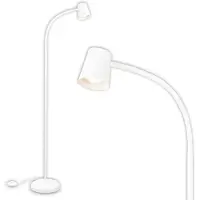 DNA Booglamp - Vloerlamp - Lampenkap - Booglampen Dimbaar - Booglampen Staand Vloerlamp - Wit - 21cm x 22cm x 128cm
