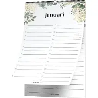 Systemyze Verjaardagskalender Volwassenen – Verjaardagskalenders – Wandkalender – 23 x 16cm – Botanic Leaves