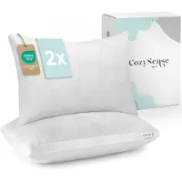 CozySense Hoofdkussen - Set van 2 - 50x70 CM - Verkoelend Slaapkussen - Aanpasbaar Kussen met Extra Vulling - Pillow voor Zij-, Buik- en Rugslapers