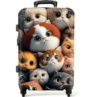 NoBoringSuitcases.com - Kinderkoffer kittens - Kindertrolley - 20 kg bagage