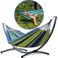 Potenza Hangmat met Standaard 2 Persoons – Extra Stabiel Frame tot 220 kg – Duurzame Hangmatset – Grande Singa