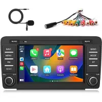 Junsun Autoradio Auto Radio Geschikt voor Skoda Octavia(2004-2013) Draadloze Android Auto &CarPlay 2GB+64GB 8 inch IPS Touchscreen