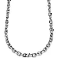 Lucleon Essentials | 12 mm Zilverkleurige Ketting met Kabelschakels