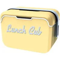 Eda Lunch club POP koelbox - 5 liter - kunststof - vanilla geel - 33 x 20 x 19 cm - picknick