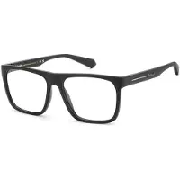 Polaroid PLD D533 56/16/140 Matte zwarte polyamide monturen UNISEX PLD D533