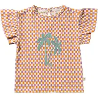 Your Wishes Meisjes Tops & T-shirts Mini Check Ruffle Shirt - Multi - Maat 128