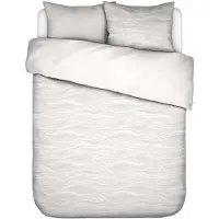 Essenza Dekbedovertrek Neve Wit Katoen-240 x 200 / 220 cm | Lits-Jumeaux