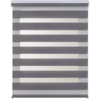 STORESDECO - Duo rolgrodijn – stijlvol dubbel textiel in zilver, 180x180 cm