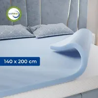 CozySense Basic Topper 140x200 - Topmatras - Topdekmatras - Gel Traagschuim Opencell Structuur - CertiPUR - Medium Hardheid - 6 cm