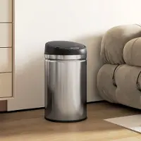MODFU - Sensorafvalemmer - Contactloos En Soft-Close - Modern - Keuken - Roestvrij Staal - Zilver - 30 L