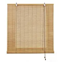 STORESDECO - Bamboe rolgordijn voor binnen en buiten - Lichtbruin, 120x175 cm