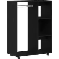 vidaXL Kledingkast Zwart Eiken 80x40x110 cm Bewerkt Hout