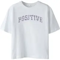 Name it KIDS T-shirt wit Meisjes Katoen Ronde hals Tekst - maat 116