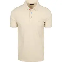 New zealand auckland Beige polo normale fit korte mouw