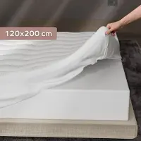 CozySense Topper 120x200 - Traagschuim Topmatras met Gel-Infused Eierdoos - 3 cm - Wit