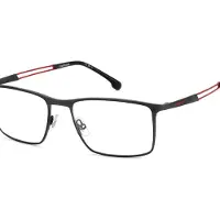 Carrera 8898 55/18/140 Matte zwart rood Metalen monturen MAN 8898