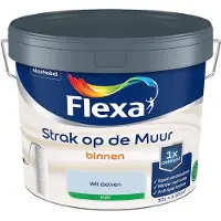 Flexa - Strak Op De Muur Binnen Mat - Wit Golven - Mengverf - 10 L