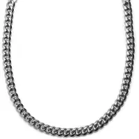 Lucleon 14 mm Zilverkleurige Stalen Schakelketting