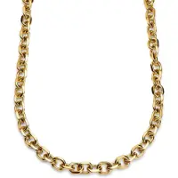 Lucleon Essentials | 12 mm Goudkleurige Ketting met Kabelschakels