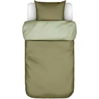 Marc O'Polo Dekbedovertrek Erla Moss Green Percal-140 x 200 / 220 cm | 1-Persoons